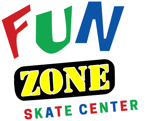 Brand logo of Fun Zone, a skating and entertainment center for all ages.