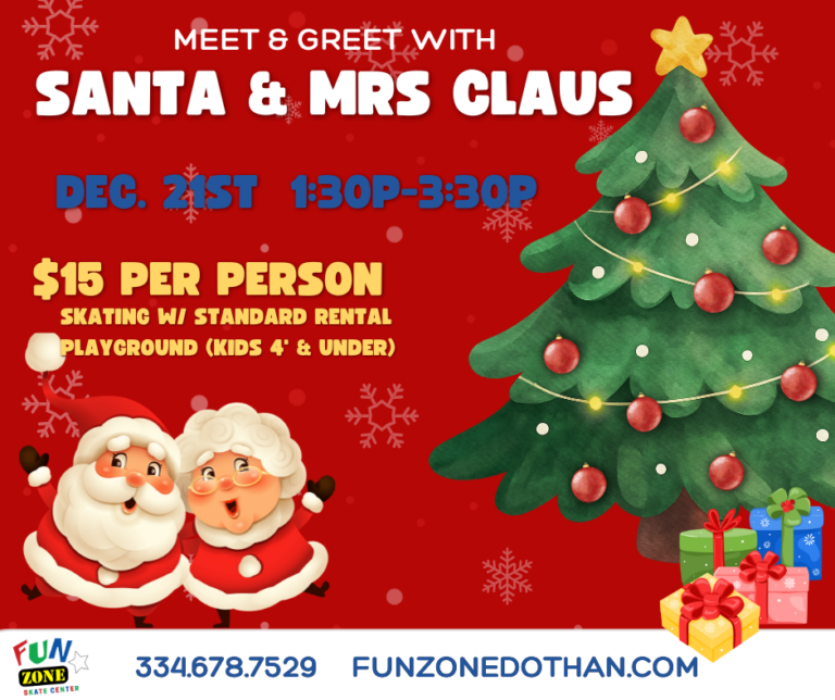 Christmas tree with Mr and Mrs Santa Clause