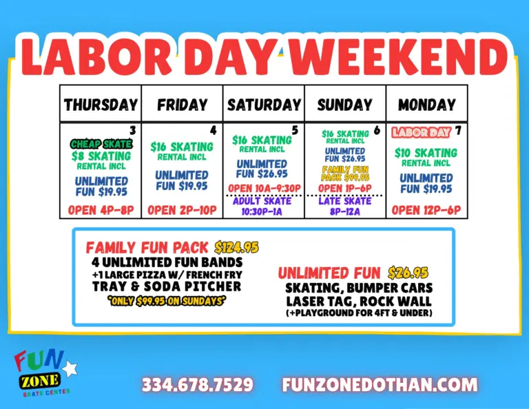 Weekend Business Calendar Labor Day